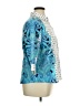 Chico's 100% Cotton Paisley Blue 3/4 Sleeve Blouse Size XL Petite (3) - photo 4