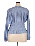 Universal Thread 100% Recycled Polyester Blue Long Sleeve Blouse Size XL (estimated) - photo 2