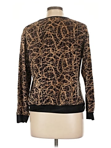 Joan Vass Long Sleeve Top (view 2)