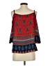 Meraki 100% Polyester Red 3/4 Sleeve Blouse Size S - photo 2