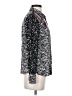 Floreat 100% Rayon Floral Black Long Sleeve Blouse Size 2 - photo 4