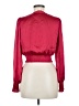 Bebe 100% Polyester Burgundy Long Sleeve Blouse Size 6 - photo 2