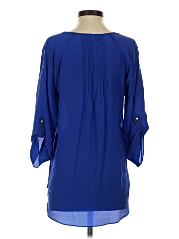 81 poppies 3/4 Sleeve Silk Top (view 2)