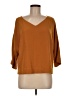 Uniqlo Brown 3/4 Sleeve Blouse Size M - photo 1