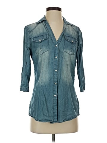 Love Stitch Long Sleeve Button-Down Shirt (view 1)