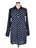 Vila 100% Polyester Polka Dots Blue Casual Dress Size XL - photo 1