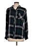 Rails 100% Rayon Plaid Black Long Sleeve Button-Down Shirt Size L - photo 1