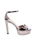 Stuart Weitzman 100% Leather Silver Sandals Size 9 1/2 - photo 1