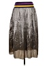 J. McLaughlin Metallic Silver Formal Skirt Size L - photo 2