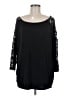 Loveappella Black 3/4 Sleeve Top Size L - photo 1
