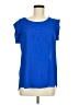 Pleione 100% Polyester Blue Short Sleeve Top Size M - photo 1