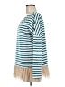 Hayden Stripes Teal Long Sleeve Top Size M - photo 5