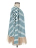 Hayden Stripes Teal Long Sleeve Top Size M - photo 4