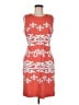 J. McLaughlin Graphic Orange Cocktail Dress Size M - photo 1