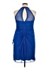 David's Bridal 100% Polyester Blue Cocktail Dress Size 16 - photo 2