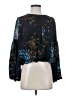 Gracia 100% Polyester Blue Long Sleeve Blouse Size S - photo 1