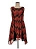 Esley 100% Polyester Argyle Red Casual Dress Size M - photo 1