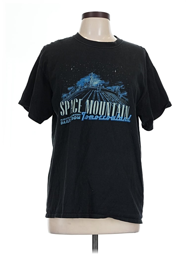 Pre-owned Disney Short Sleeve T-shirt In Black