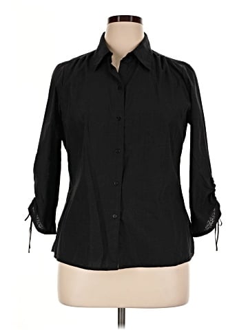 Geoffrey Beene Sport 3/4 Sleeve Button-Down Shirt (view 1)