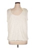 Studio M 100% Rayon Ivory Sleeveless T-Shirt Size XL - photo 1