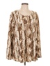 Next Brown Long Sleeve Blouse Size L - photo 1