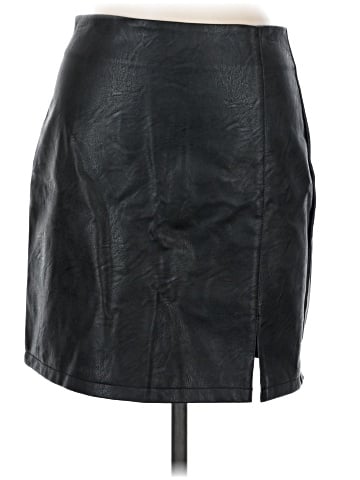 Topshop Faux Leather Skirt (view 1)