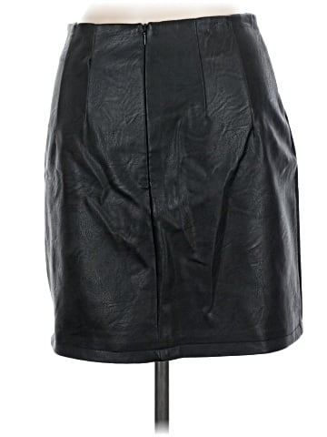 Topshop Faux Leather Skirt (view 2)