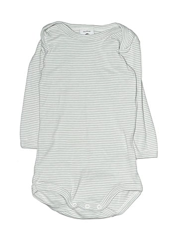 Petit Bateau Long Sleeve Onesie (view 1)