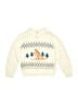 Bella Bliss 100% Cotton Print Ivory Pullover Sweater Size 4 - photo 1