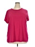 Torrid Solid Pink Short Sleeve T-Shirt Size 3X Plus (3) - photo 1