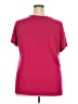Torrid Solid Pink Short Sleeve T-Shirt Size 3X Plus (3) - photo 2