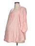 Isabel Maternity 100% Rayon Pink 3/4 Sleeve Blouse Size Lg Maternity - photo 1
