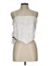 Jonathan Simkhai 100% Polyester White Sleeveless Blouse Size L - photo 1