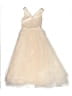 Unbranded 100% Polyester Ivory Tan Dress Size 8 - photo 1
