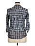 Perseption Concept Print Blue 3/4 Sleeve Button-Down Shirt Size XL (petite) - photo 2