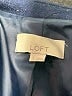 Ann Taylor LOFT Tweed Polka Dots Blue Long Sleeve Top Size 0 - photo 7
