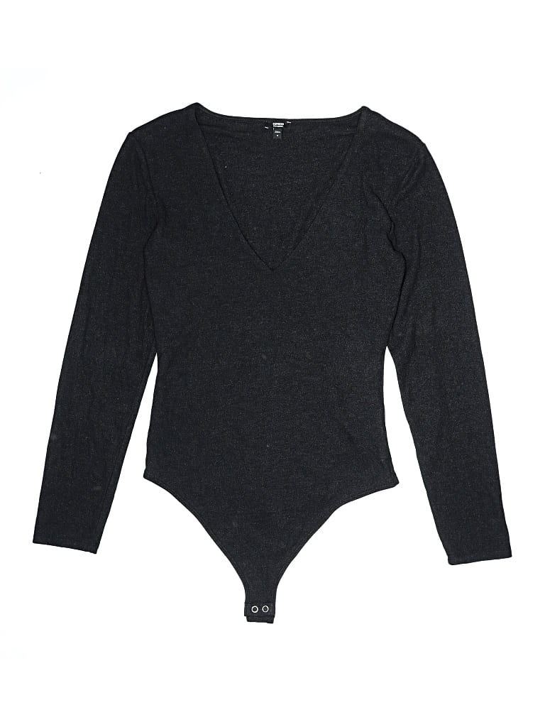 Pre-owned Express Bodysuit In Gray