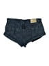 One by One Teaspoon 100% Cotton Blue Denim Shorts Size 28 waist - photo 2