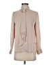 LILYSILK Tan Long Sleeve Silk Top Size S - photo 1