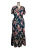 Torrid Tropical Blue Casual Dress Size 2X Plus (2) - photo 1