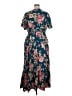 Torrid Tropical Blue Casual Dress Size 2X Plus (2) - photo 2
