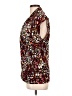 Chaus Animal Print Burgundy Sleeveless Blouse Size L - photo 5