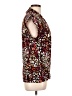 Chaus Animal Print Burgundy Sleeveless Blouse Size L - photo 4