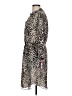 Vince Camuto 100% Polyester Animal Print Tan Casual Dress Size 10 - photo 5