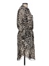Vince Camuto 100% Polyester Animal Print Tan Casual Dress Size 10 - photo 4