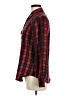 Angie 100% Cotton Plaid Red Long Sleeve Button-Down Shirt Size M - photo 5