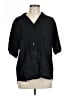 Chico's Design Black 3/4 Sleeve Button-Down Shirt Size Lg (2) - photo 1