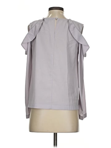 Aqua Long Sleeve Blouse (view 2)