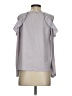 Aqua 100% Polyester Gray Long Sleeve Blouse Size S - photo 2