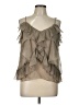 Robert Rodriguez 100% Silk Tan Sleeveless Silk Top Size 12 - photo 1
